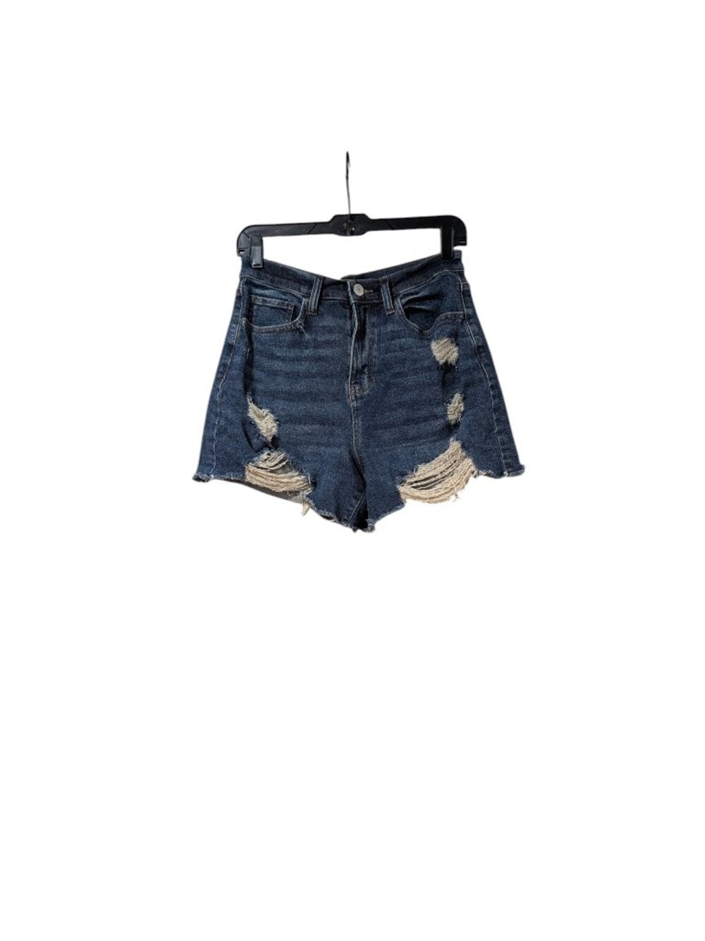SO... Blue Denim Distressed Denim High-Waisted Shorts Casual Everyday Sz 9/W29